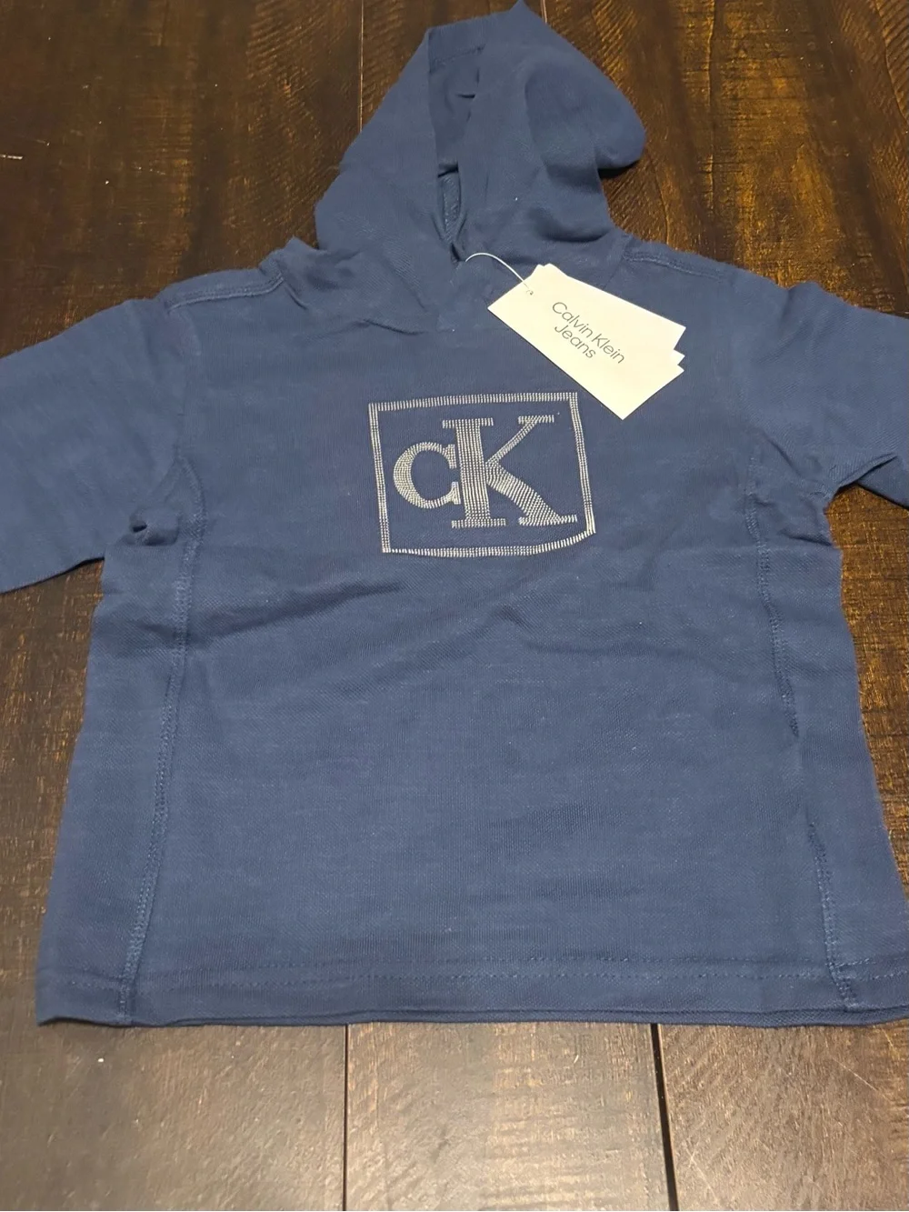 Calvin Klein Kids Light Gray Elastic Waist Jogger Pants